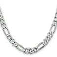 thumbnail image 2 of Primal Silver Sterling Silver Rhodium-plated 7.75mm Figaro Chain, 2 of 4