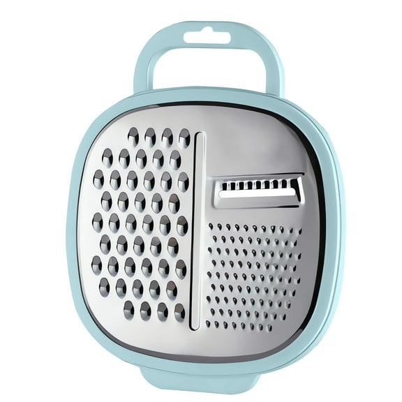 3 in 1 Vegetable Slicer with Storage Box, Stainless Steel Cheese Box Grater, Food Chopper, Wave Cutter, Kitchen Multi-Purpose Grater for Potatoes, Carrots, Zucchini, Onions...