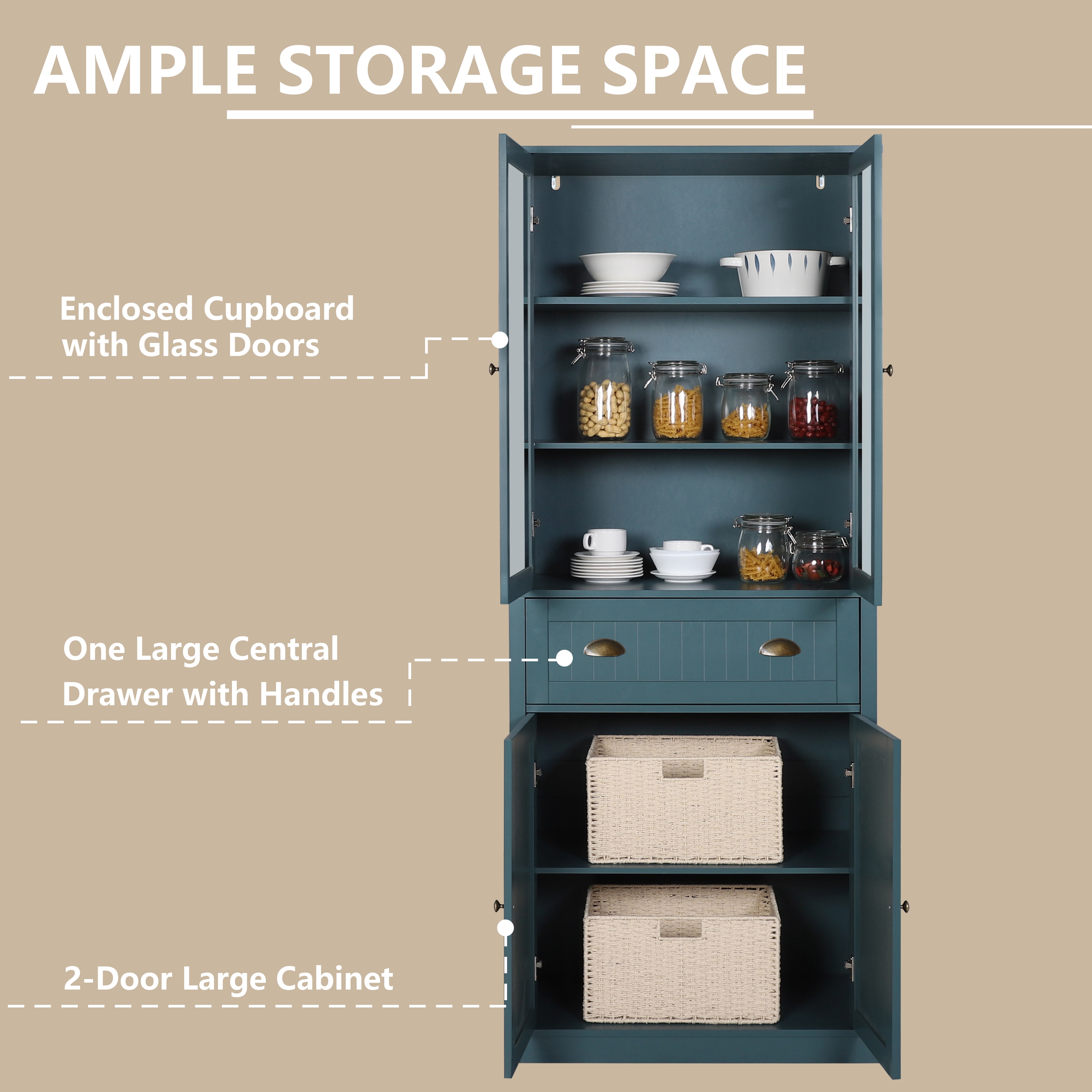 Large Storage Cabinets with Doors - Life On Virginia Street