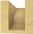 thumbnail image 4 of 4"W x 8"D x 4"H Wide Greensboro Rough Cedar Woodgrain TimberThane Corbel, Primed Tan, 4 of 6