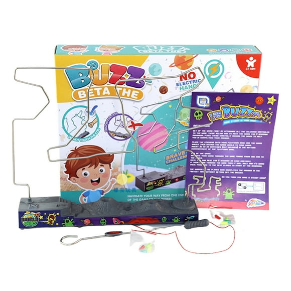 2024 Maze FireWire Toy Hand Nerve Game Wire Skill Maze Children Electronic Board Family Game