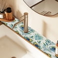 thumbnail image 2 of Yayeee Faucet Mat for Kitchen Sink 14.7" Diatomite Long Splash Guard Pad, Peacock Feather, 2 Pack, 2 of 7