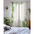 thumbnail image 3 of Tropical Palm Leaves Sheer Curtains 84 Inch Length 2 Panels Set for Living Room/Bedroom, Summer Green Botanical Leaf Plants Kitchen Curtains Grommet Semi-Sheer Curtains Window Treatments 42"x84"x2, 3 of 7