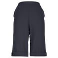 thumbnail image 4 of Shorts for Womens Summer Casual Elastic Waist Drawstring Shorts with Pockets Knee Length Bermuda Shorts Rolled Hem Button Beach Pants, 4 of 8