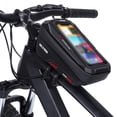 thumbnail image 4 of Yuarrent Contenedores de bolsas de tubo para bicicleta Ciclismo negro rojo, 4 of 6