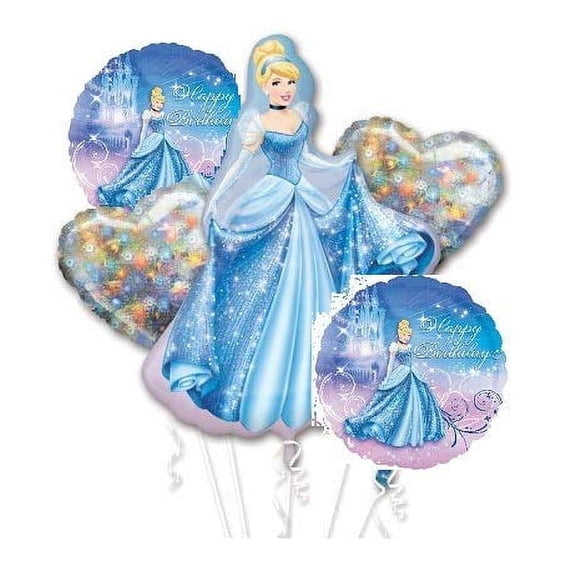 DalvayDelights Cinderella Balloon Bouquet - Cinderella Balloons - 5 Count Anagram