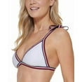 thumbnail image 2 of Tommy Hilfiger SOFT WHITE Tie-Strap Triangle Bikini Swim Top, US Small, 2 of 4