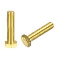 thumbnail image 1 of Unique Bargains Brass Hex Bolts, M12x50mm 2 Pack Fully Thread Grade 4.8 Machine Screws, 1 of 4