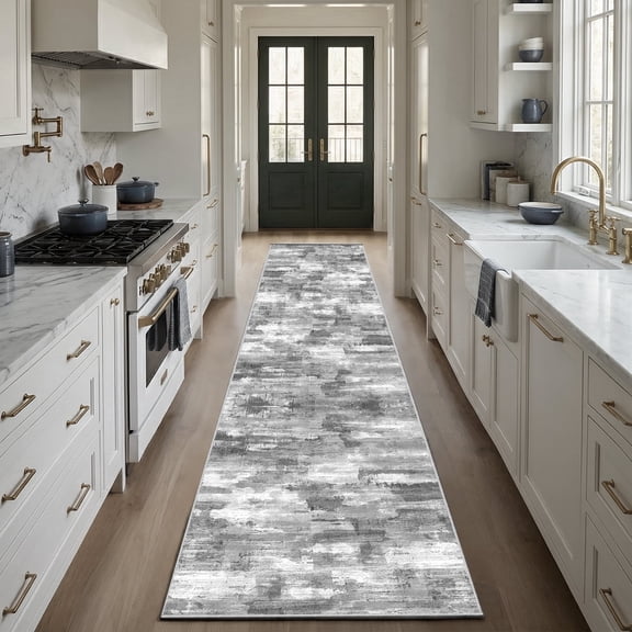 2'x10' Kitchen Runner Rug,Non-Slip Entryway Runner Laundry Rug,Boho Indoor Machine Washable Hallway Runner Rugs Throw Carpet for Living Room Bedroom Dining Room Hallway Kitchen