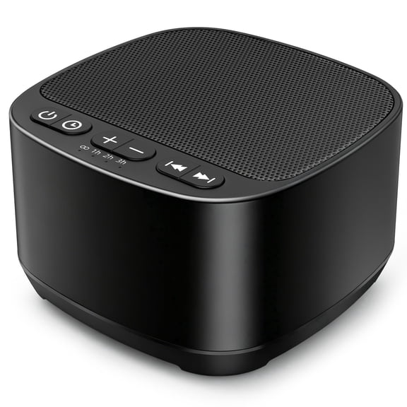 Magicteam Sleep Sound White Noise Machine, with 40 Non Looping Natural Soothing Sounds and Memory Function 32‑Level Volume powered by AC or USB and Sleep Timer Sound Therapy for Baby Kids Adults.