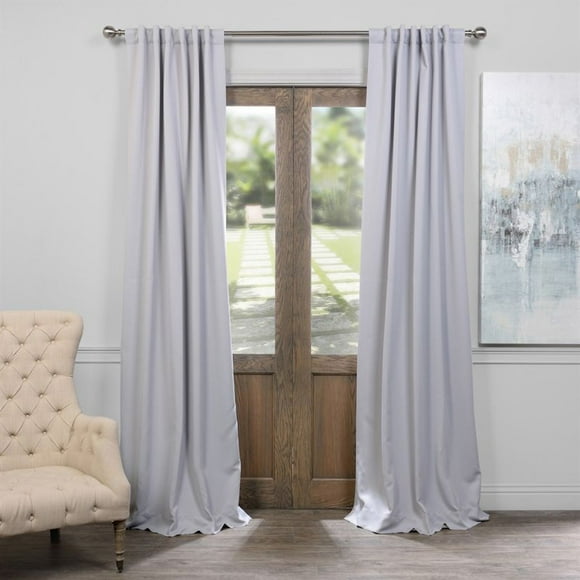HPD Half Price Drapes BOCH-144105-108 Blackout Room Darkening Curtain (1 Panel), 50 X 108, Fog Grey