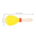 thumbnail image 2 of BESTYASH maracas Simples et Délicates 1 Paire en Bois Jaune pour Éducation Musicale, 2 of 6