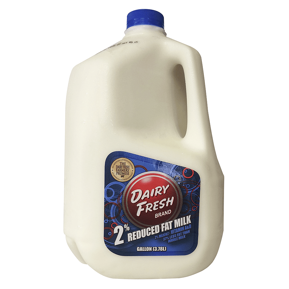 Dairy Fresh 2 ReducedFat Milk, 1 Gallon