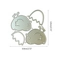 thumbnail image 6 of HYROOY Cute Chick Metal Cutting Dies Embossing Dies Stamps for Card Making, Embossing Photo Album Decorative Craft Carbon Steel, 6 of 7