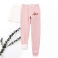 thumbnail image 1 of LSLJS Women's Love Printing Leggings with Elastic Drawstring Pockets Thick Warm Pants, 1 of 8