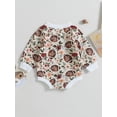 thumbnail image 4 of BABAMOON Newborn Baby Boy Girl Football Sweatshirt Bubble Romper Oversized Sweater Long Sleeve Bodysuit Fall Clothes, 4 of 8