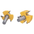 thumbnail image 3 of Premium 2-Piece T-Slot Router Bit Set - 3 Flute 1/2" Shank with Bearing for Smooth Woodworking & Cabinet Making, 3 of 6