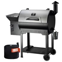 Z Grills 2024 Upgrade Model with 697 sq.in. , 8-in-1 BBQ Pellet Grill & Smoker Auto Temperature Control with cover