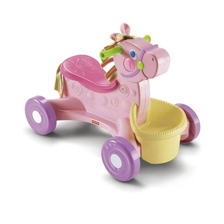 Fisher Price Brilliant Basics Roll Along Musical Pony