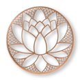 thumbnail image 1 of Graham & Brown 'Fleur de lotus' art mural en métal, 1 of 3