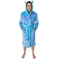 thumbnail image 6 of Disney Adult Monsters Inc Sulley Character Hooded Costume Fleece Robe Bathrobe Loungewear, 6 of 8