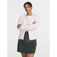 thumbnail image 2 of Scenario Women's Open Knit Cardigan Sweater with Long Sleeves, Lightweight, Sizes XS-XXXL, 2 of 6