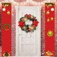 thumbnail image 2 of Hvmvliv 15.75in Christmas Wreath for Front Door Red Christmas Wreath for Outdoor Christmas Decorations Red, 2 of 6
