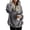 Grey, variant on Vedolay Hoodless Sweatshirts for Women Fashion 2023 Oversized V-Neck Long Sleeve Pocket Tunic Sweatshirts Zip up Hoodie Y2k Brown,L