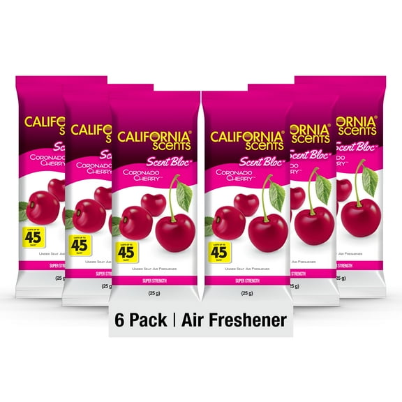 California Scents Power Bloc RRF12 Car Air Freshener, Coronado Cherry Scent
