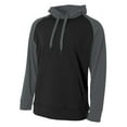 thumbnail image 2 of A4 Color Block Tech Fleece Hoodie For Youth Male in Black/Graphite | NB4234, 2 of 2