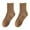 Light Coffee, variant on Eoperou 1 Pair Autumn Winter Unisex Socks Middle Tube Solid Color Moisture Absorption Stretchy Men Women Knitted Socks for Daily Wear