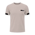thumbnail image 4 of Antinious Men Solid Round Neck Short Sleeve Breathable Loose Casual Tops, 4 of 5
