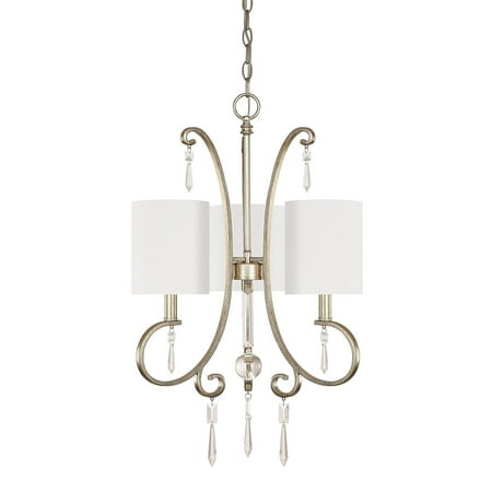 Capital Lighting Simone Winter Gold 3 Light Chandelier With Crystals Capital Lighting Simone Winter Gold 3 Light Chandelier With Crystals Included