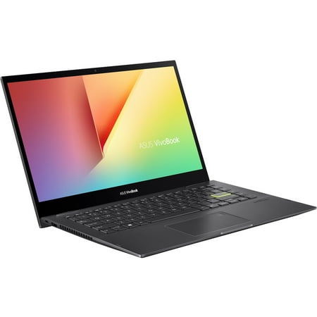 Asus VivoBook Flip 14 14" Full HD Touchscreen Laptop, Intel Core i7 i7-1165G7, 16GB RAM, 512GB SSD, Windows 10 Home, Indie Black, TP470EZ-IH74T