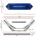 thumbnail image 5 of Tranquillo 600lb Capacity 2 Persons 2 Hammocks Included/Foldable Portable Hammocks with Stand, Tree Straps, Carry Bags for Garden Camping, Aegean, 5 of 9