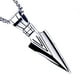 thumbnail image 3 of Collar de punta de flecha, collar de punta de flecha para hombre, collar con colgante de acero inoxidable, collar de punta de flecha para hombre, ingeniería de precisión, 3 of 10