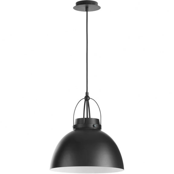 Quorum Lighting 823-59 Modern Farmhouse Pendant Light Contemporary - Matte Black