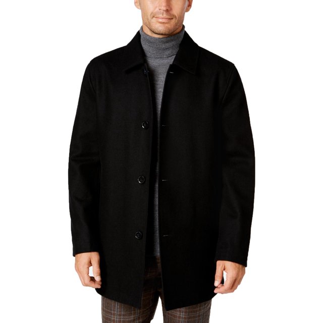 Cole Haan Mens Reversible Wool Car Coat