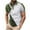 Army Green T Shirts for Men, variant on Golf Shirts for Men with Zipper Collared Short Sleeve Tees Tops Mens Pullover Casual Color-Block Breathable Athletic Workout Tshirts Shirt