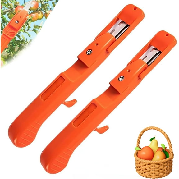 Berry Picking Tools, Telescopic Fruit Picker Pole, Fruit Picker Pole Tool Basket, for Blueberry, Cherry, Lightweight Fruits Orchard Garden Home Harvesting Kit