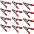 thumbnail image 1 of Wideskall® 4" inch Metal Spring Clamps w/Red PVC Coated Handle and Tips (Pack of 12), 1 of 3