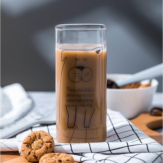 Dvkptbk Creative Glass Square Glass Layer Home Coffee Office Glass Juice Drink Cup B Home & Garden