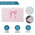 thumbnail image 6 of Pink Bow Placemats Set of 4, Cute Watercolor Girls Cartoon Luxury Placemats for Dining Table, Place Mats for Kitchen Tabletop, Waterproof Wipeable Dining Table Mats Set, 6 of 9