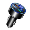 thumbnail image 1 of Riwesomey Adaptador de carga de coche ABS Digital antiflaming carga rápida interfaz USB voltímetro adaptador automotriz toma de corriente Combinaciones de reproductor de DVD/TV para coche, 1 of 6