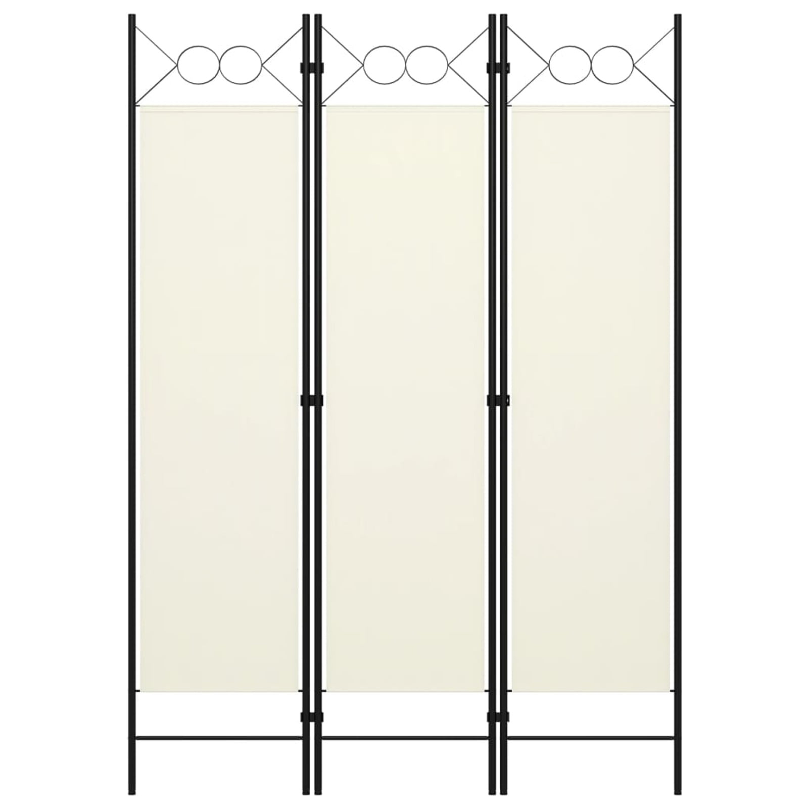 Dcenta 3 Panel Folding Room Divider Fabric Freestanding Room Partition