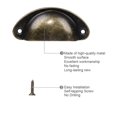thumbnail image 2 of Uxcell 3.18" x 1.38" x 0.71" Bin Cup Pulls Brushing Drawers Dresser Handle Metal Alloy Brushing Bronze Tone 5pcs, 2 of 7