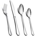 thumbnail image 1 of Cribun Silverware Set 24-Piece,Stainless Steel Flatware Cutlery Set, Tableware Eating Utensils Include Knife/Fork/Spoon, Mirror Polished, Dishwasher Safe, 1 of 6