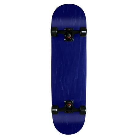 Blank Pro Complete Skateboard Stained Blue 7.75 Black Wheels Black