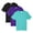 Dark+Bright Color 3 Pack, variant on Unisex Fusion ChromaSoft Performance T-Shirt, 100% polyester Bulk Tees, Short Sleeve Crewneck Mixed Shirt, Multi Pack Tee, Assorted Solid Best T-Shirts (Bright Color 3 Pack, L)