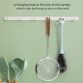 thumbnail image 3 of Strainer Spoon Long Wooden Handle, 304 Stainless Steel Braided Colander Kitchen Deep Fried Draining Oil Draining Net For Kitchen Cooking Frying Spaghetti, 3 of 8